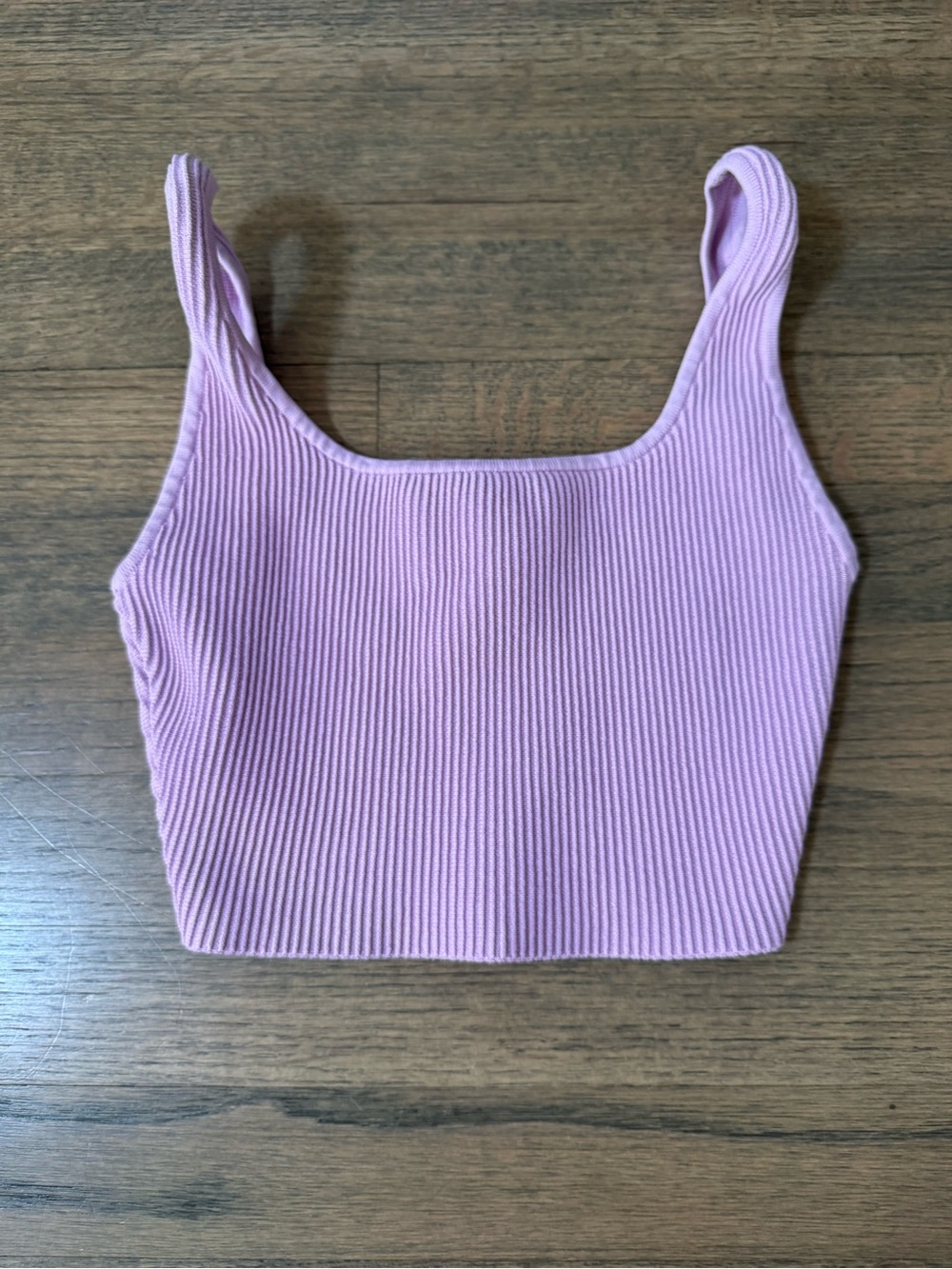 Aritzia Babaton Ribbed Tank Crop Top -Size XS-Lilac